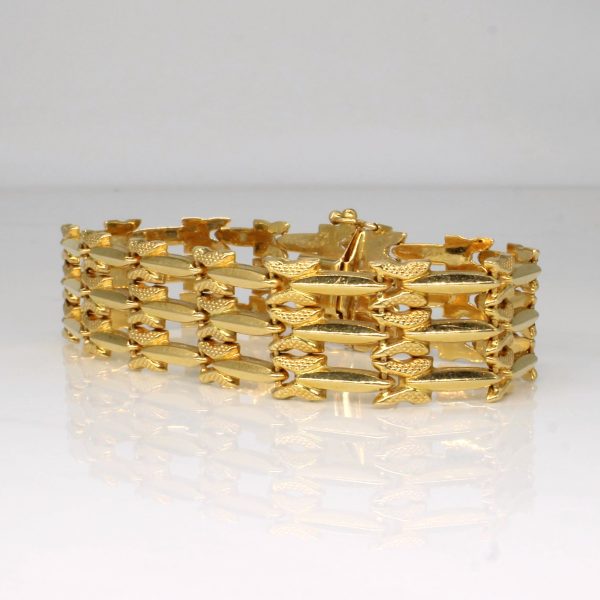 18k Yellow Gold Bracelet | 7  | For Sale