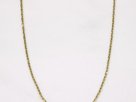 10k Yellow Gold Rectangular Link Chain | 20  | Fashion