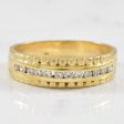 Textured Channel Set Diamond Ring | 0.25ctw | SZ 8 | Discount