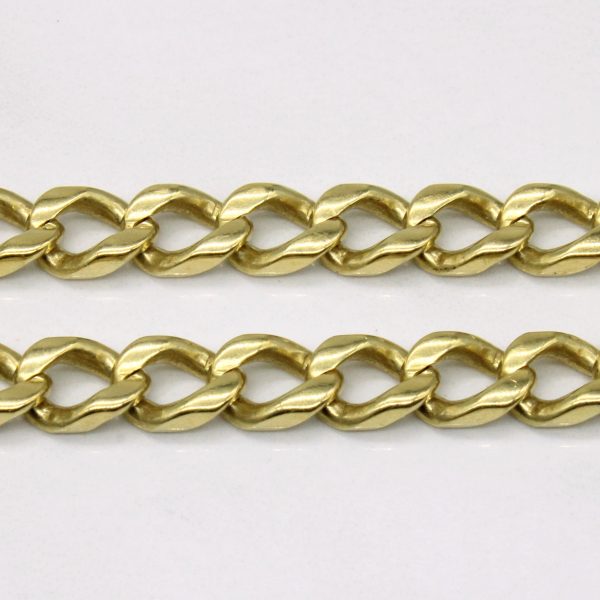 18k Yellow Gold Curb Link Chain | 22  | on Sale