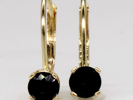 Sapphire Leverback Earrings | 0.40ctw | Hot on Sale