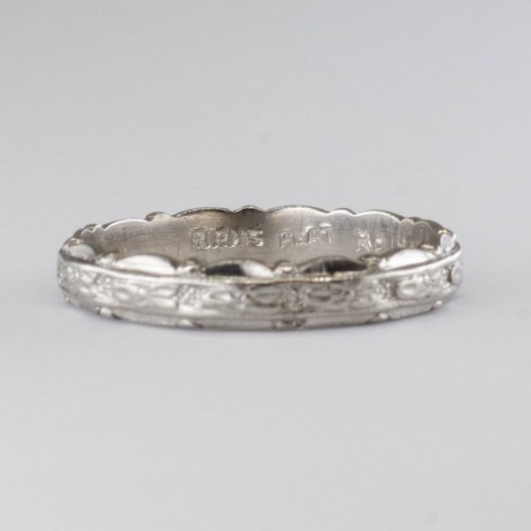 Art Deco Platinum Band  | SZ 4.5 | Online now