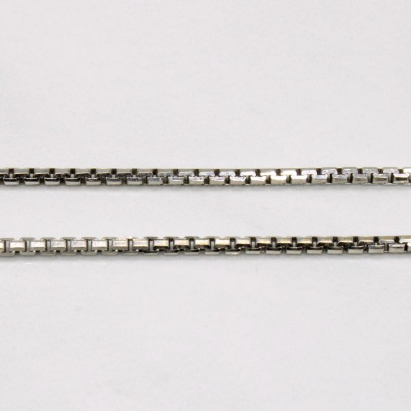 18k White Gold Box Link Chain | 20  | Online Hot Sale