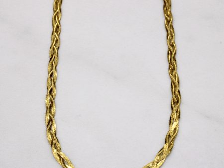 10k Yellow Gold Woven Chain | 18  | Supply