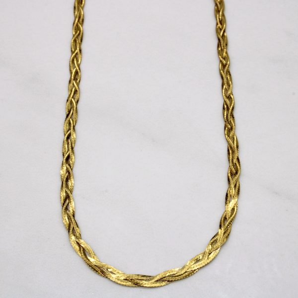 10k Yellow Gold Woven Chain | 18  | Supply