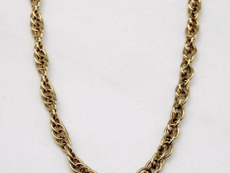 10k Yellow Gold Woven Link Chain | 18  | Fashion