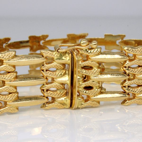 18k Yellow Gold Bracelet | 7  | For Sale