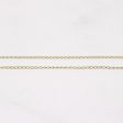 14k Yellow Gold Cable Chain | 17  | Sale