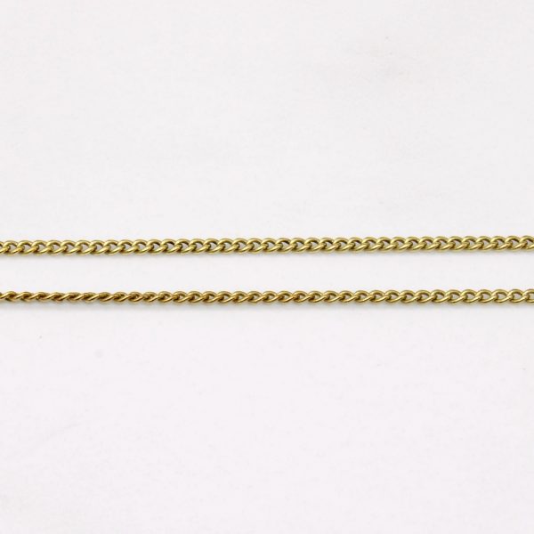 14k Yellow Gold Curb Chain | 18  | on Sale