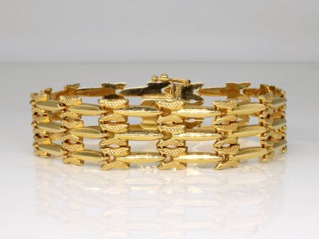 18k Yellow Gold Bracelet | 7  | For Sale