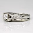 Diamond Princess Cut 14k Ring & Joined Band | 0.18ct, 0.32ctw | SZ 5.25 | For Discount