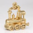 10k Yellow Gold Train Charm Online now