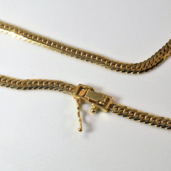 18k Yellow Gold Curb Chain | 20  | Online