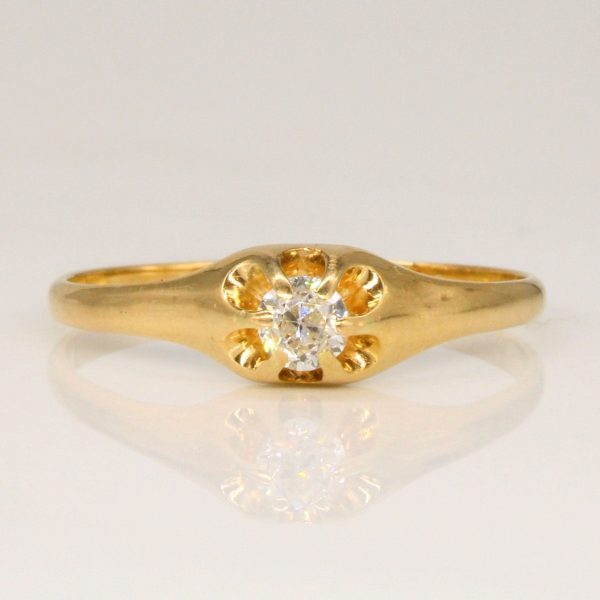 Birks  Vintage Old European Cut Diamond Ring | 0.20ct | SZ 9.25 | Supply