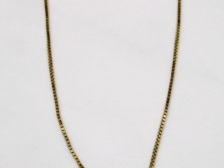 14k Yellow Gold Box Link Chain | 18  | Online Hot Sale