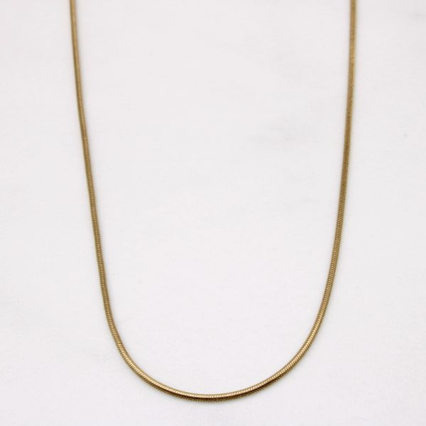 10k Yellow Gold Snake Chain | 20  | For Discount