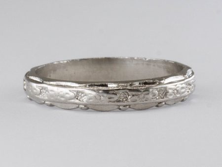 Art Deco Platinum Band  | SZ 4.5 | Online now