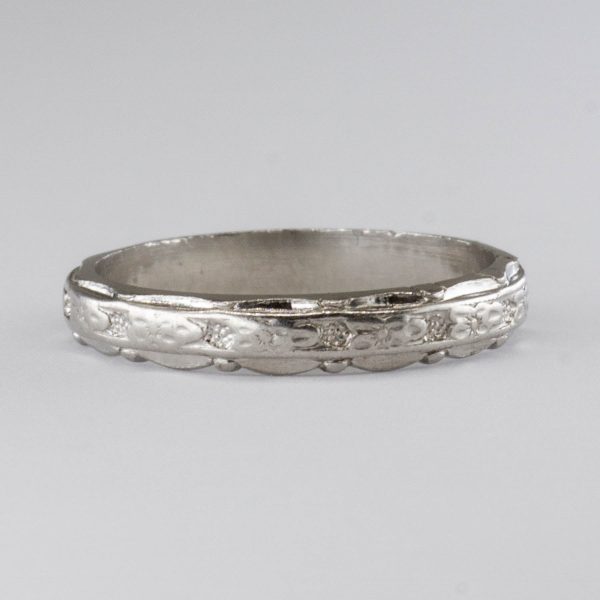 Art Deco Platinum Band  | SZ 4.5 | Online now