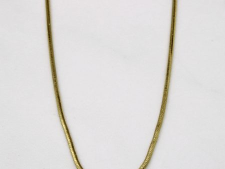 14k Yellow Gold Tube Chain | 16  | Discount