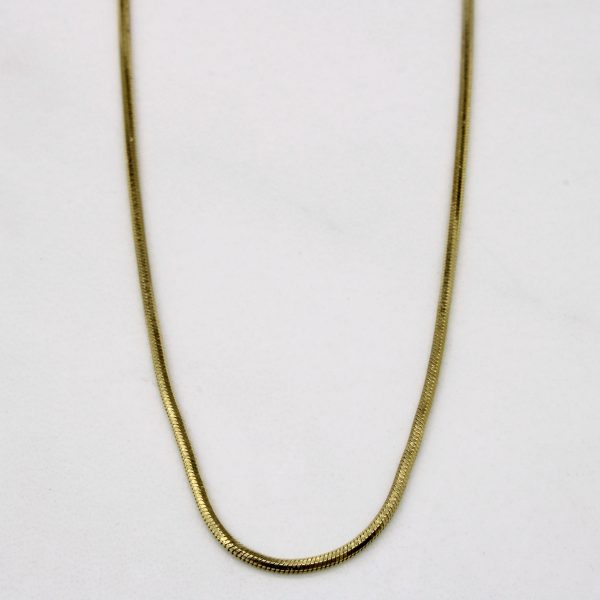 14k Yellow Gold Tube Chain | 16  | Discount