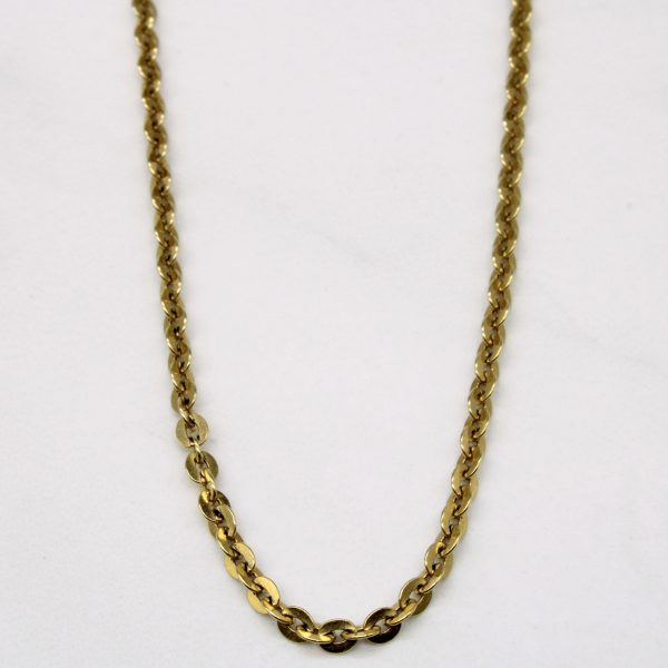 10k Yellow Gold Oval Link Chain | 24  | Hot on Sale