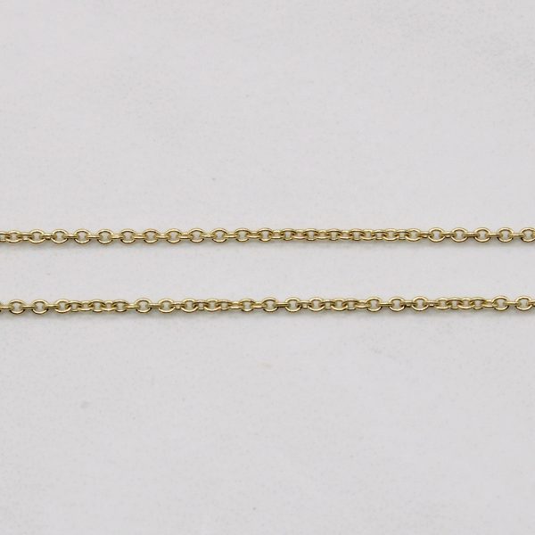 9k Yellow Gold Circle Link Chain | 20  | For Cheap