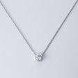 14k White Gold Solitaire Pendant & Chain | 0.84 ct  | 16  on Sale