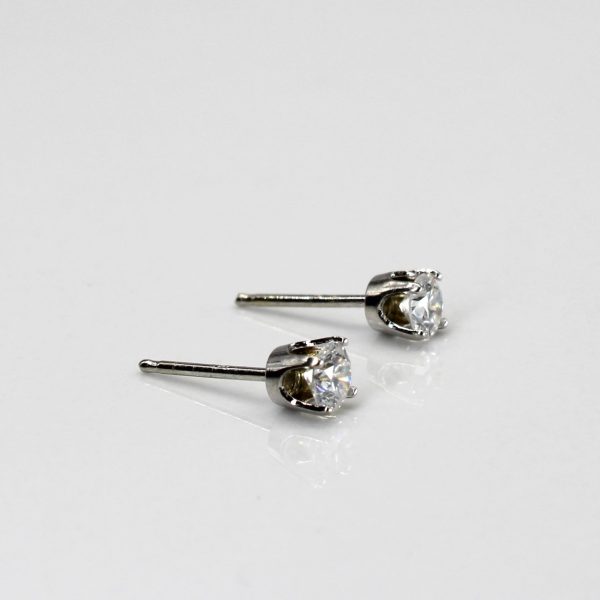 White Gold Diamond Stud Earrings | 0.36ctw | Hot on Sale