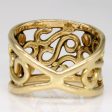 14k Yellow Gold Lattice Ring | SZ 6.5 | Online Sale