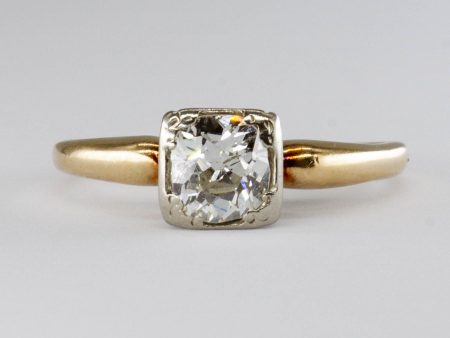 Art Deco 14k Old Mine Diamond Ring | 0.60ct  | SZ 6.5 | Supply