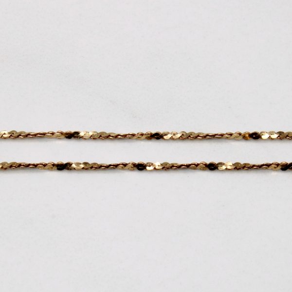 10k Yellow Gold S Link Rope Chain | 22  | Online Hot Sale