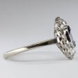 Art Deco 14k and Platinum Diamond Ring | 0.24ctw  | SZ 8.5 | Online