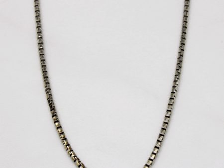 18k White Gold Box Link Chain | 20  | Online Hot Sale