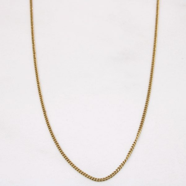 10k Yellow Gold Curb Chain | 20  | Hot on Sale