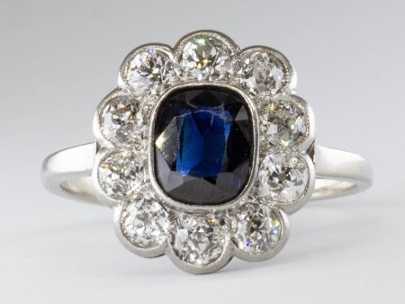 Art Deco 14k and Platinum Diamond Ring | 0.24ctw  | SZ 8.5 | Online