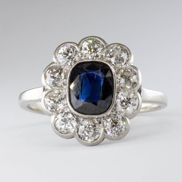 Art Deco 14k and Platinum Diamond Ring | 0.24ctw  | SZ 8.5 | Online