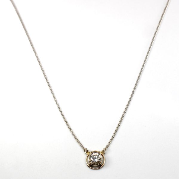 Bezel Set Diamond Pendant Necklace | 1.00ct SI1 SI2 J K| 15 | Online Hot Sale