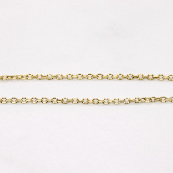 18k Yellow Gold Circle Link Chain | 24  | on Sale