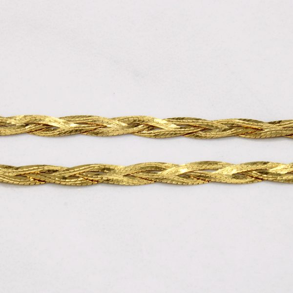 10k Yellow Gold Woven Chain | 18  | Supply