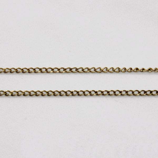 9k Yellow Gold Curb Link Chain | 18  | Sale