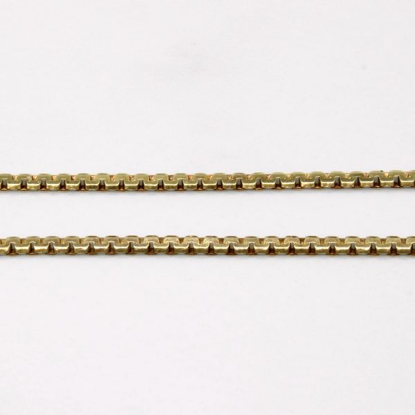 14k Yellow Gold Flat Link Chain | 16  | Sale