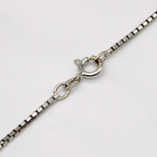 18k White Gold Box Link Chain | 20  | Online Hot Sale