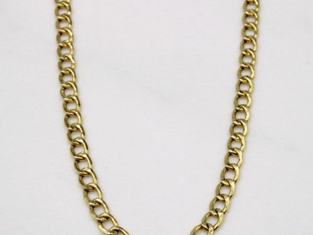 14k Yellow Gold Curb Link Chain | 24  | Fashion