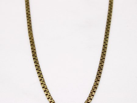 14k Yellow Gold Flat Link Chain | 16  | Sale