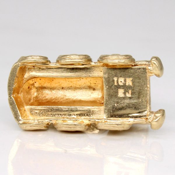 10k Yellow Gold Train Charm Online now