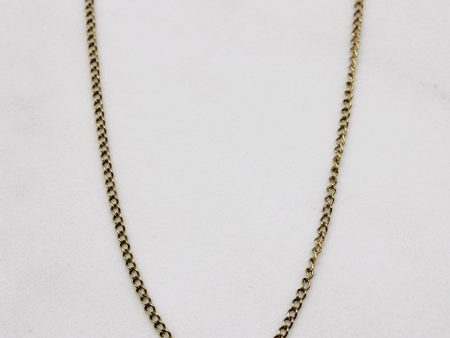 9k Yellow Gold Curb Link Chain | 18  | Sale