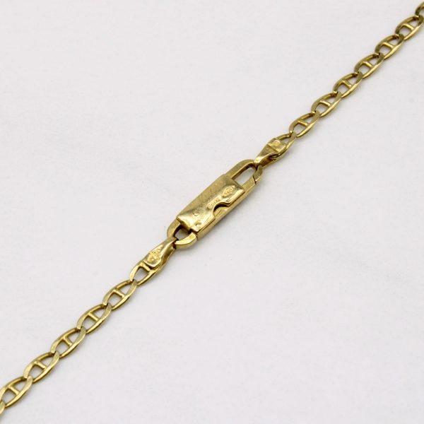 18k Yellow Gold Anchor Link Chain | 20  | Online