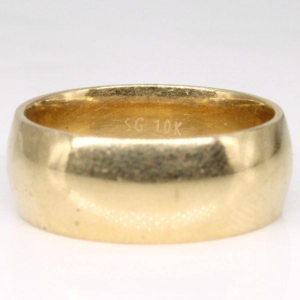 10k Yellow Gold Wide Band | SZ 9.75 | For Discount