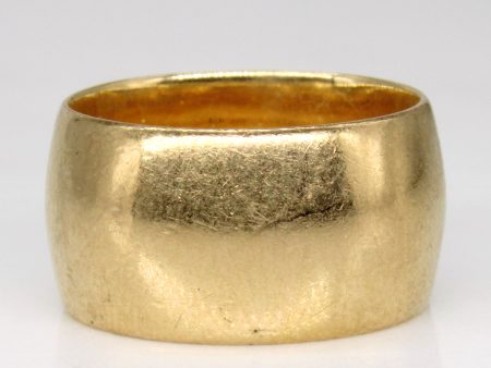 10k Yellow Gold Wide Band | SZ 6.25 | Online Hot Sale