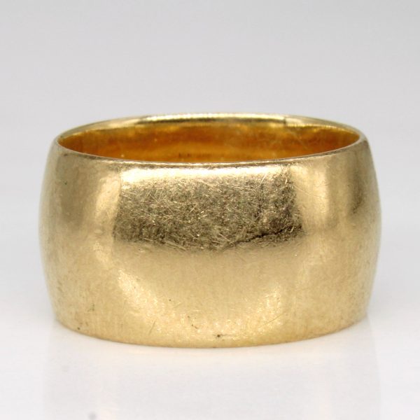 10k Yellow Gold Wide Band | SZ 6.25 | Online Hot Sale